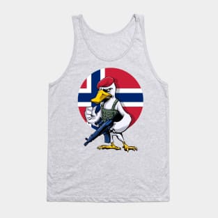 Norway Swan Trooper Cartoon Tank Top